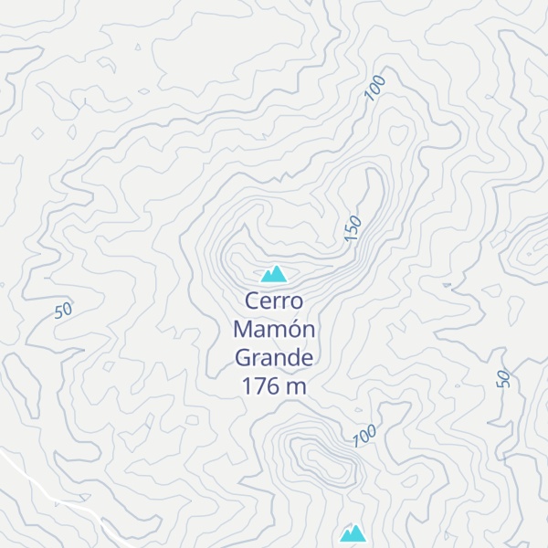Map of Cerro Mamón Grande