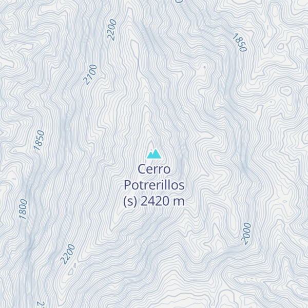 Map of Cerro Potrerillos (s)