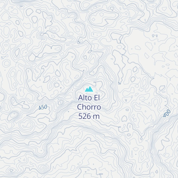 Map of Alto El Chorro