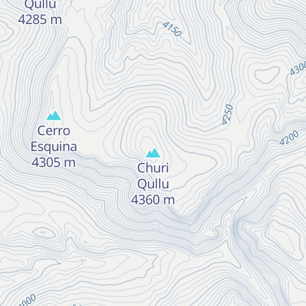 Map of Churi Qullu