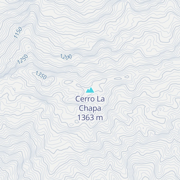 Map of Cerro La Chapa