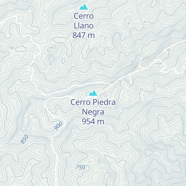 Map of Cerro Piedra Negra