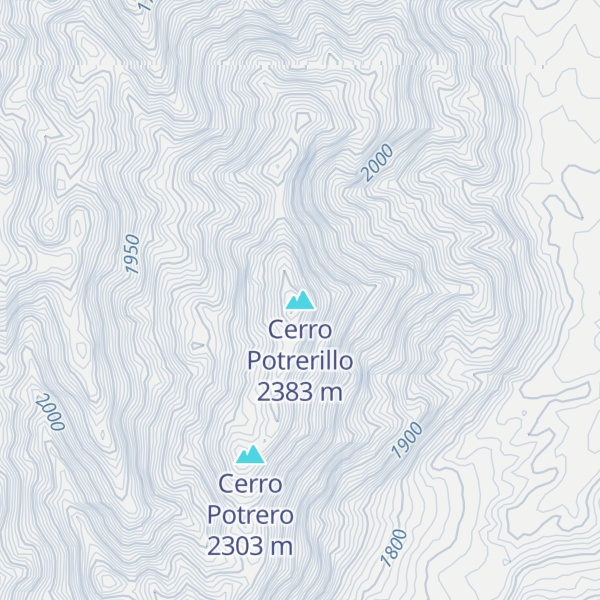 Map of Cerro Potrerillo