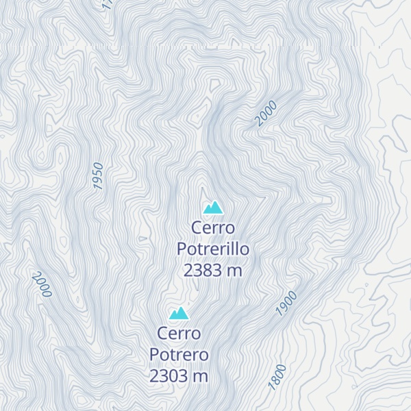 Map of Potrerillo Sur