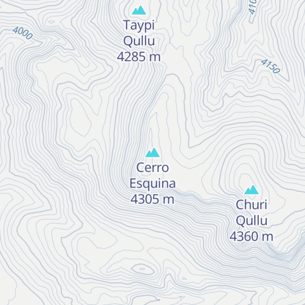 Map of Cerro Esquina