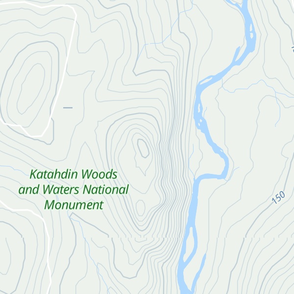Map of Peaked Mountain