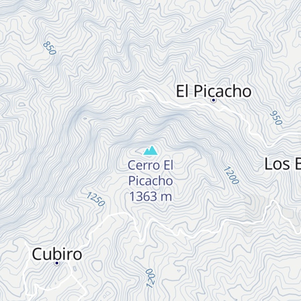 Map of Cerro El Picacho