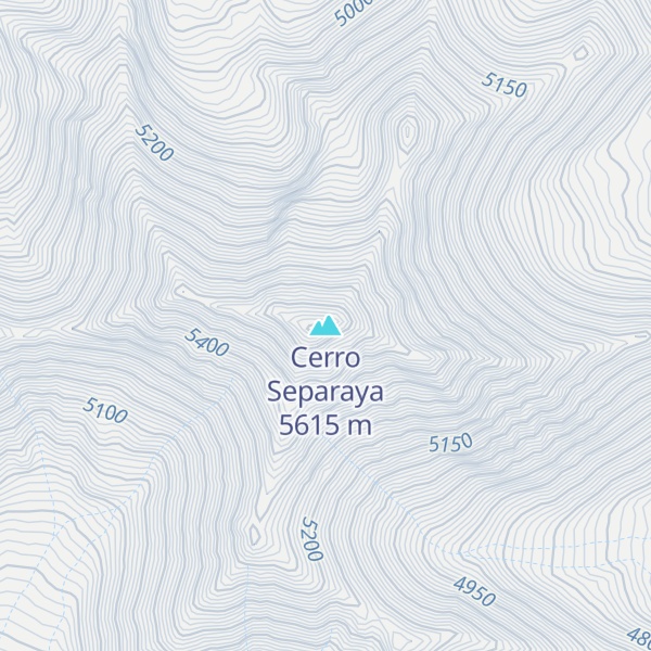 Map of Cerro Separaya