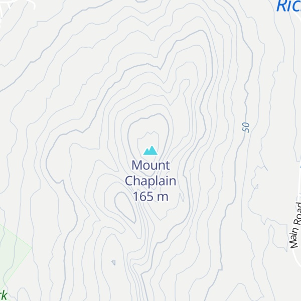 Map of Mount Chaplain