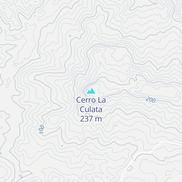 Map of Cerro La Culata