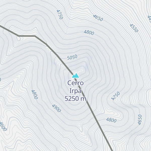 Map of Cerro Irpa
