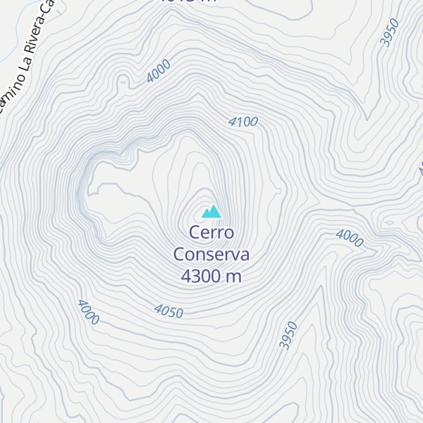 Map of Cerro Conserva