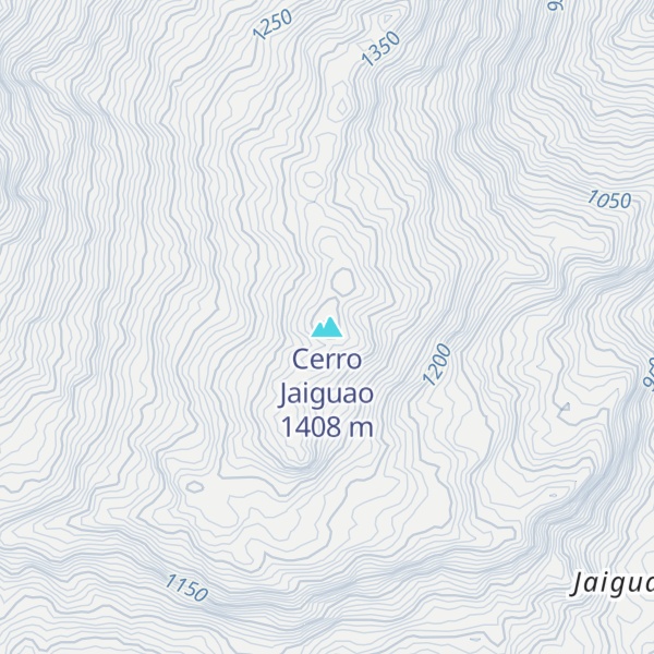 Map of Cerro Jaiguao