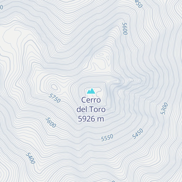 Map of Cerro del Toro