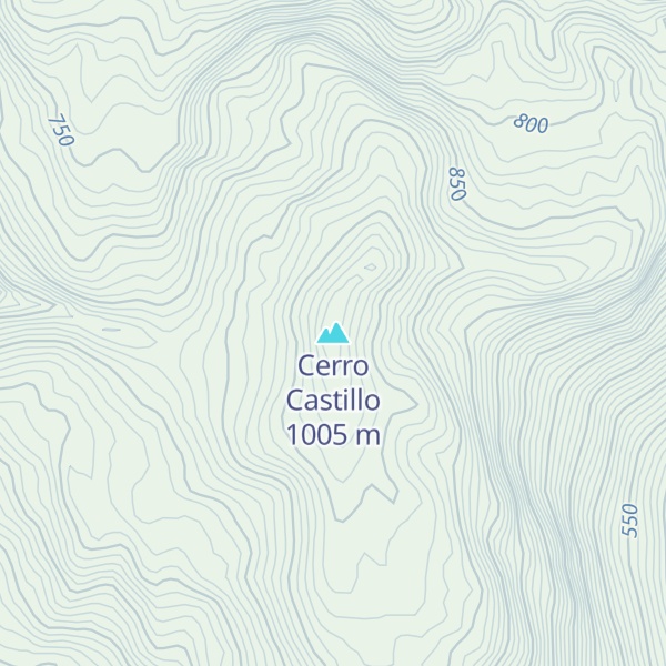 Map of Cerro Castillo