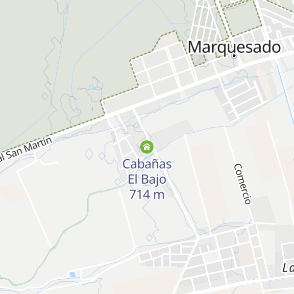 Map of Cabañas El Bajo