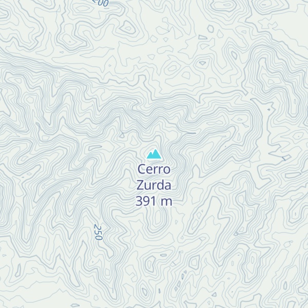 Map of Cerro Zurda