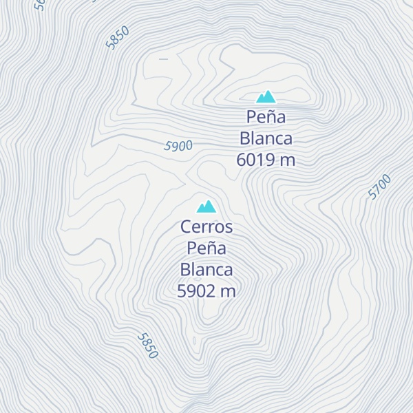 Map of Cerros Peña Blanca
