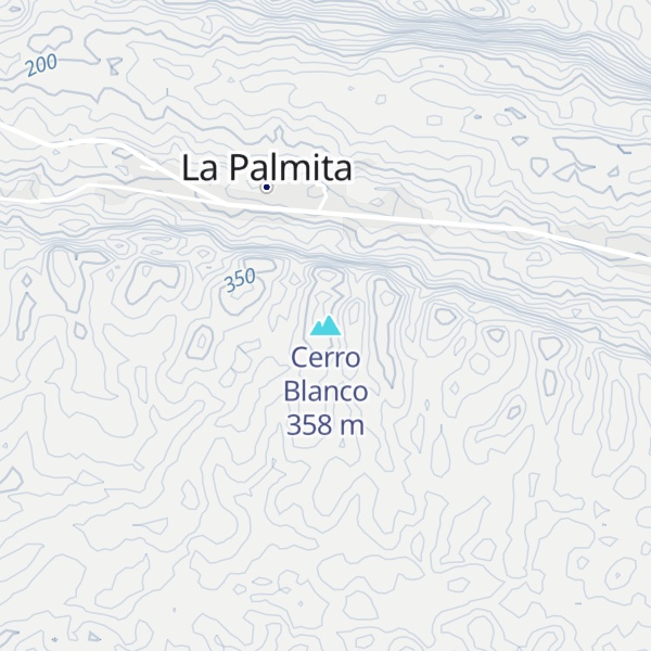 Map of Cerro Blanco