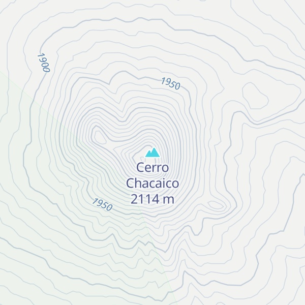 Map of Cerro Chacaico