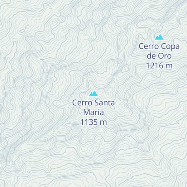 Map of Cerro Santa María