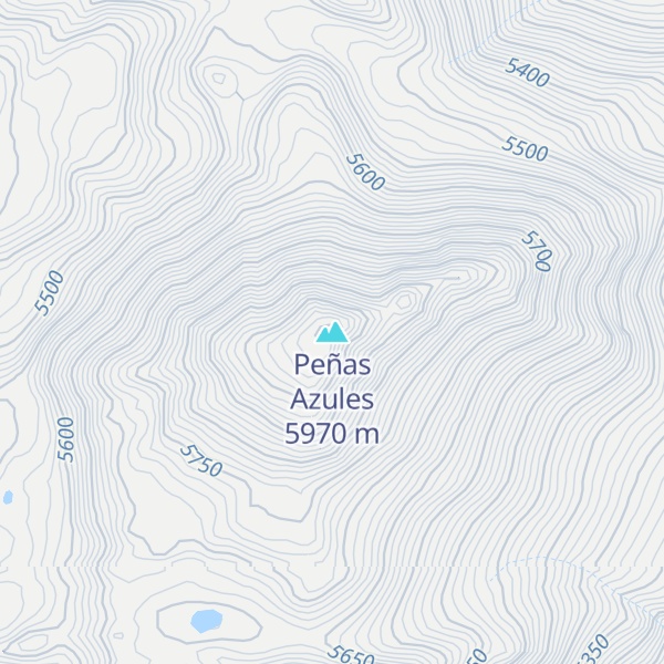 Map of Peñas Azules