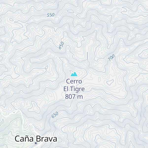 Map of Cerro El Tigre