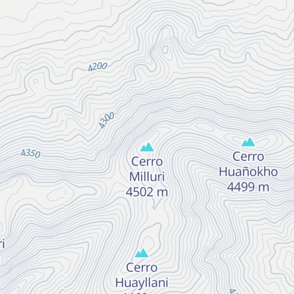 Map of Cerro Milluri