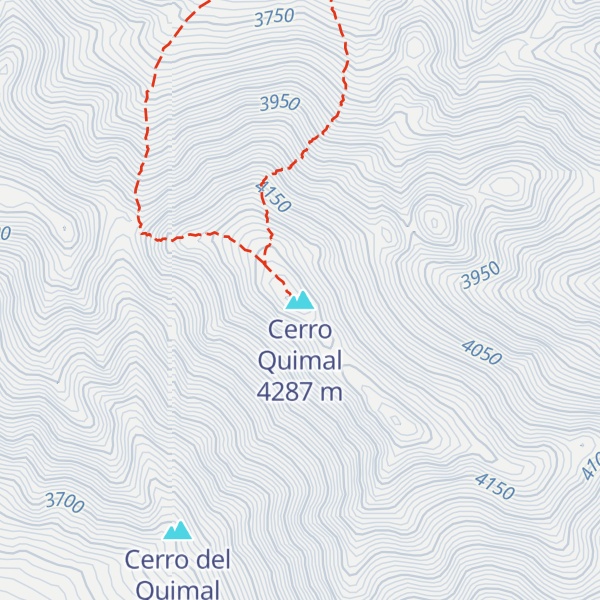 Map of Cerro Quimal