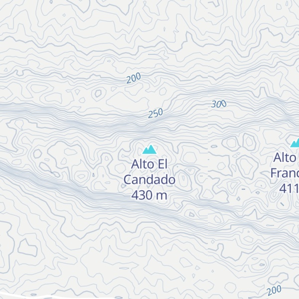 Map of Alto El Candado