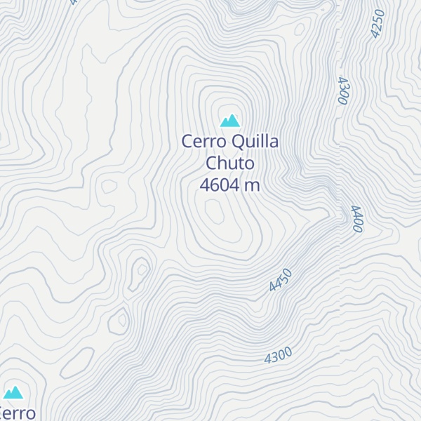 Map of Cerro Putusillani