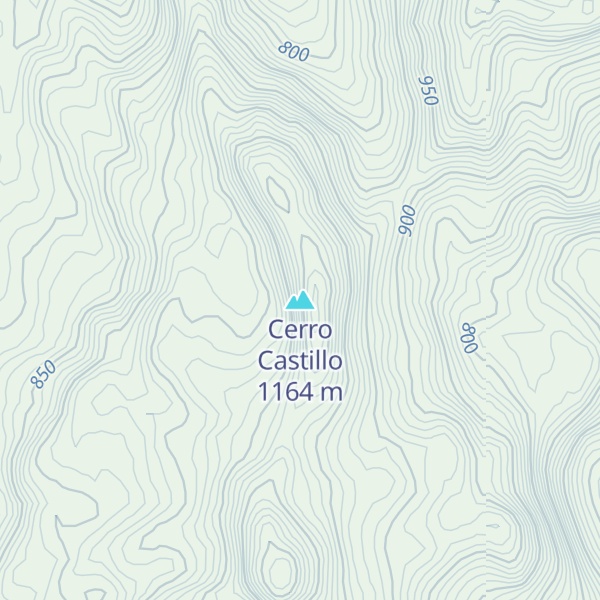 Map of Cerro Castillo