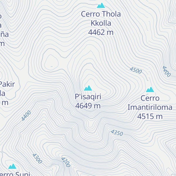 Map of P'isaqiri