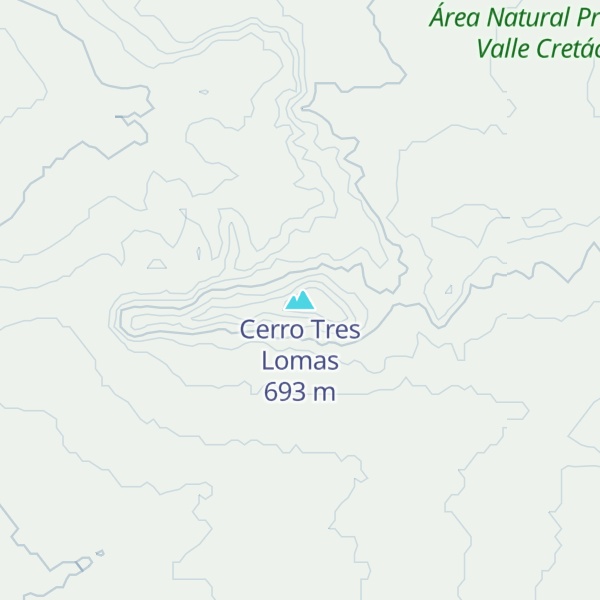 Map of Cerro Tres Lomas