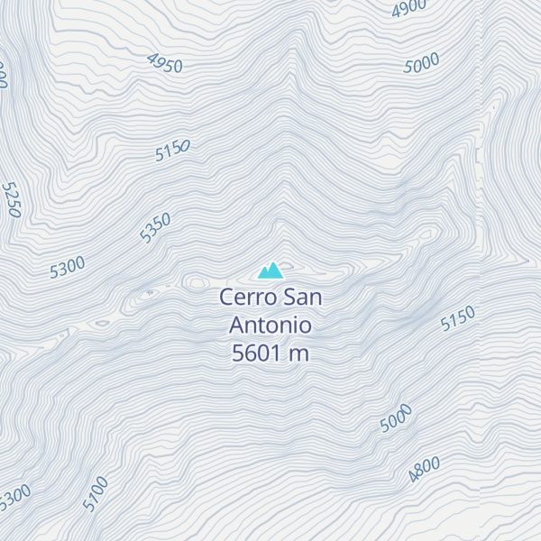 Map of Cerro San Antonio
