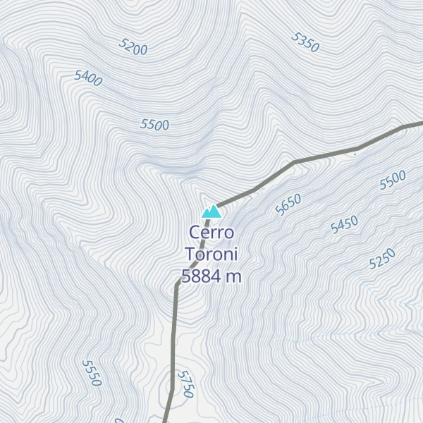 Map of Cerro Toroni