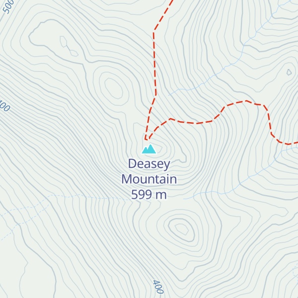 Map of Deasey Mountain