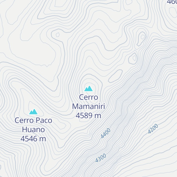 Map of Cerro Mamaniri