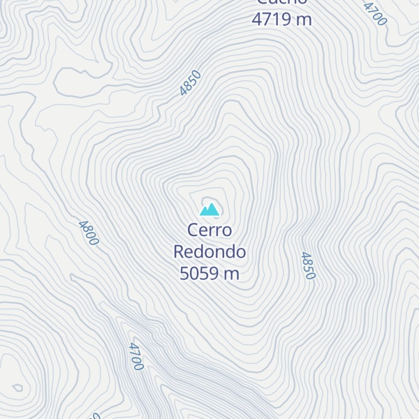 Map of Cerro Redondo