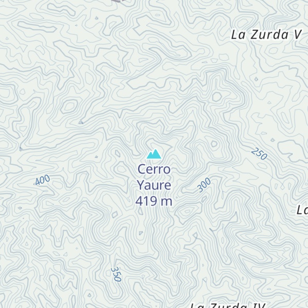 Map of Cerro Yaure