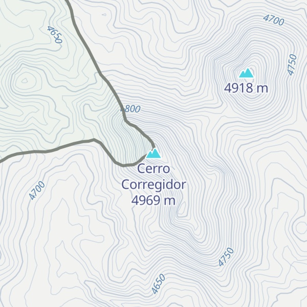 Map of Cerro Corregidor