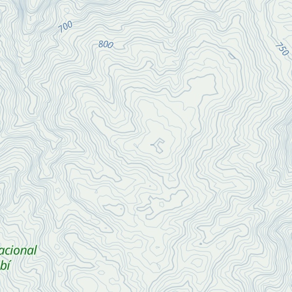 Map of Cerro Tesorero