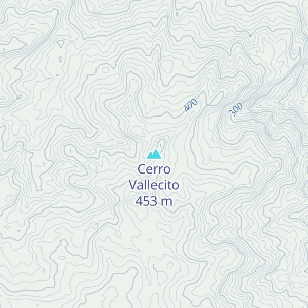 Map of Cerro Vallecito
