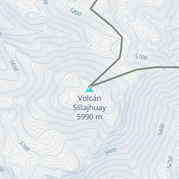 Map of Volcán Sillajhuay