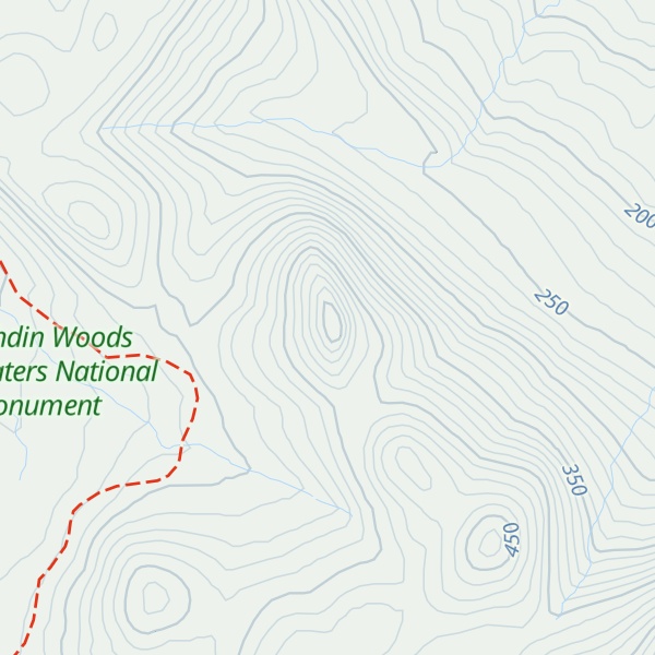 Map of Hathorn Mountain
