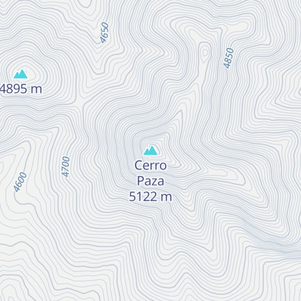 Map of Cerro Paza