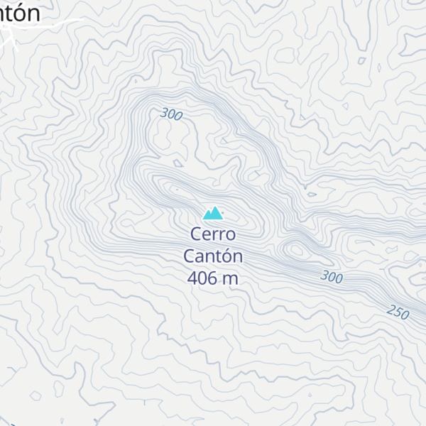 Map of Cerro Cantón