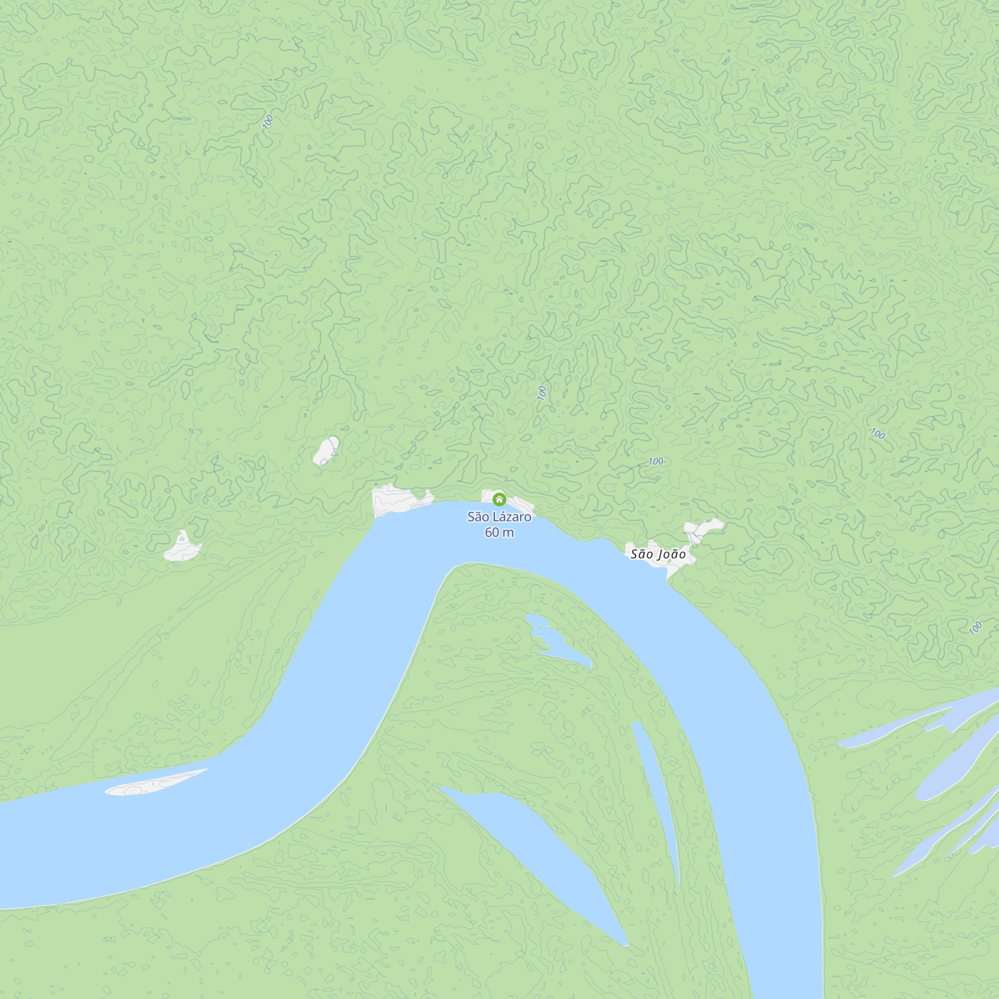 São Lázaro map