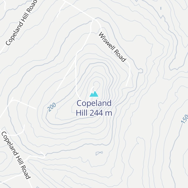 Map of Copeland Hill