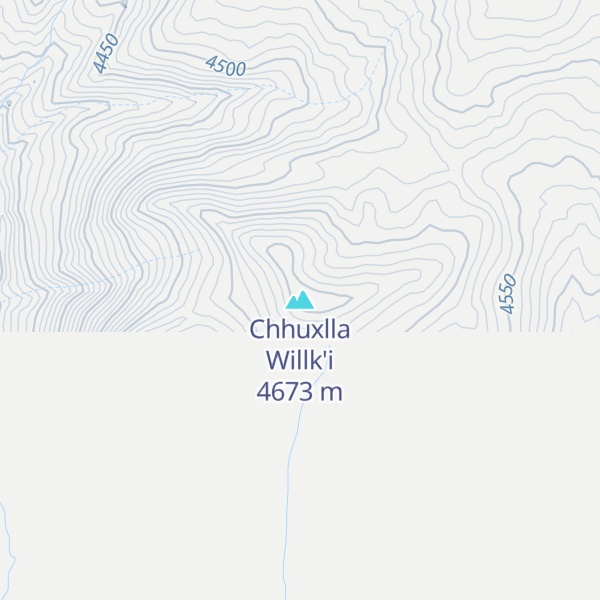 Map of Chhuxlla Willk'i